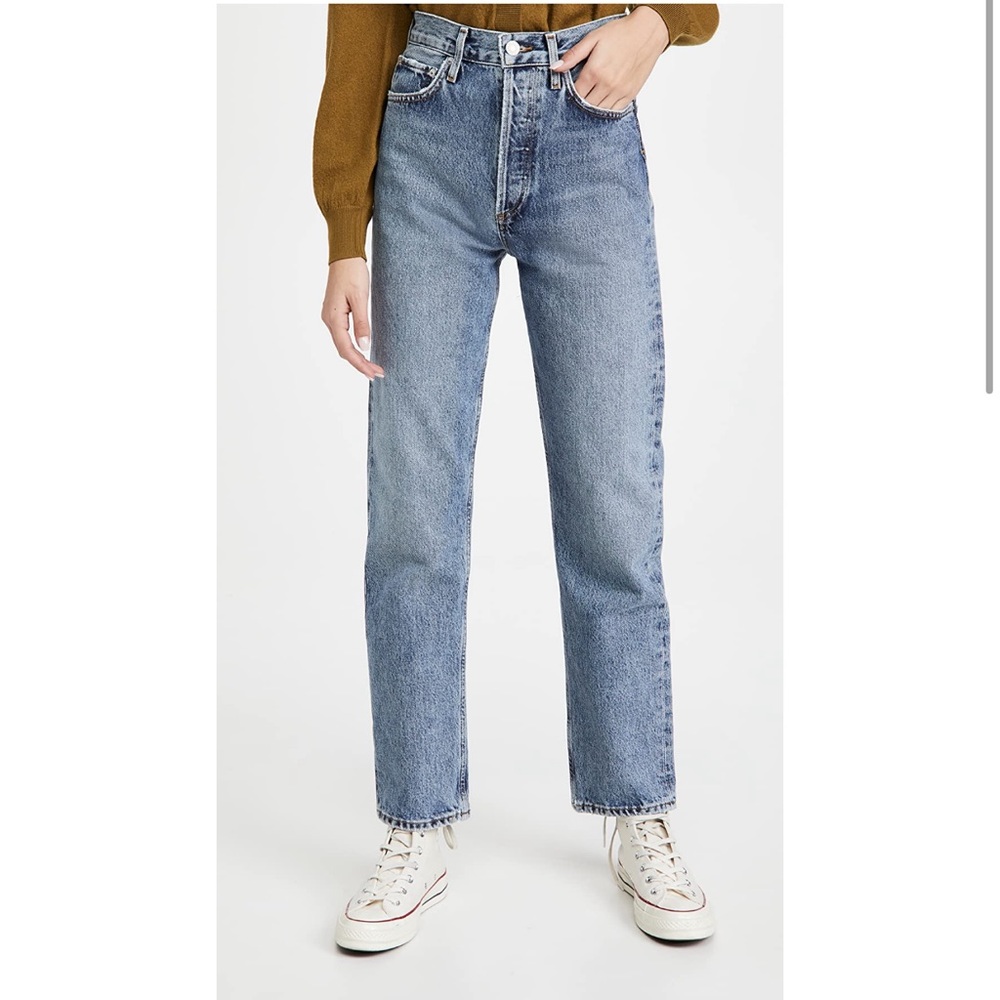 Agolde 90s Pinch Waist Straight Jean - size 26 - color navigate